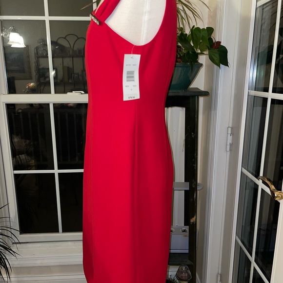 Robbie Bee RED Cocktail dress 12 lined NWT - Picture 7 of 10